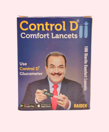 Control D Round Comfort Lancets (Blue) -Pack of 100